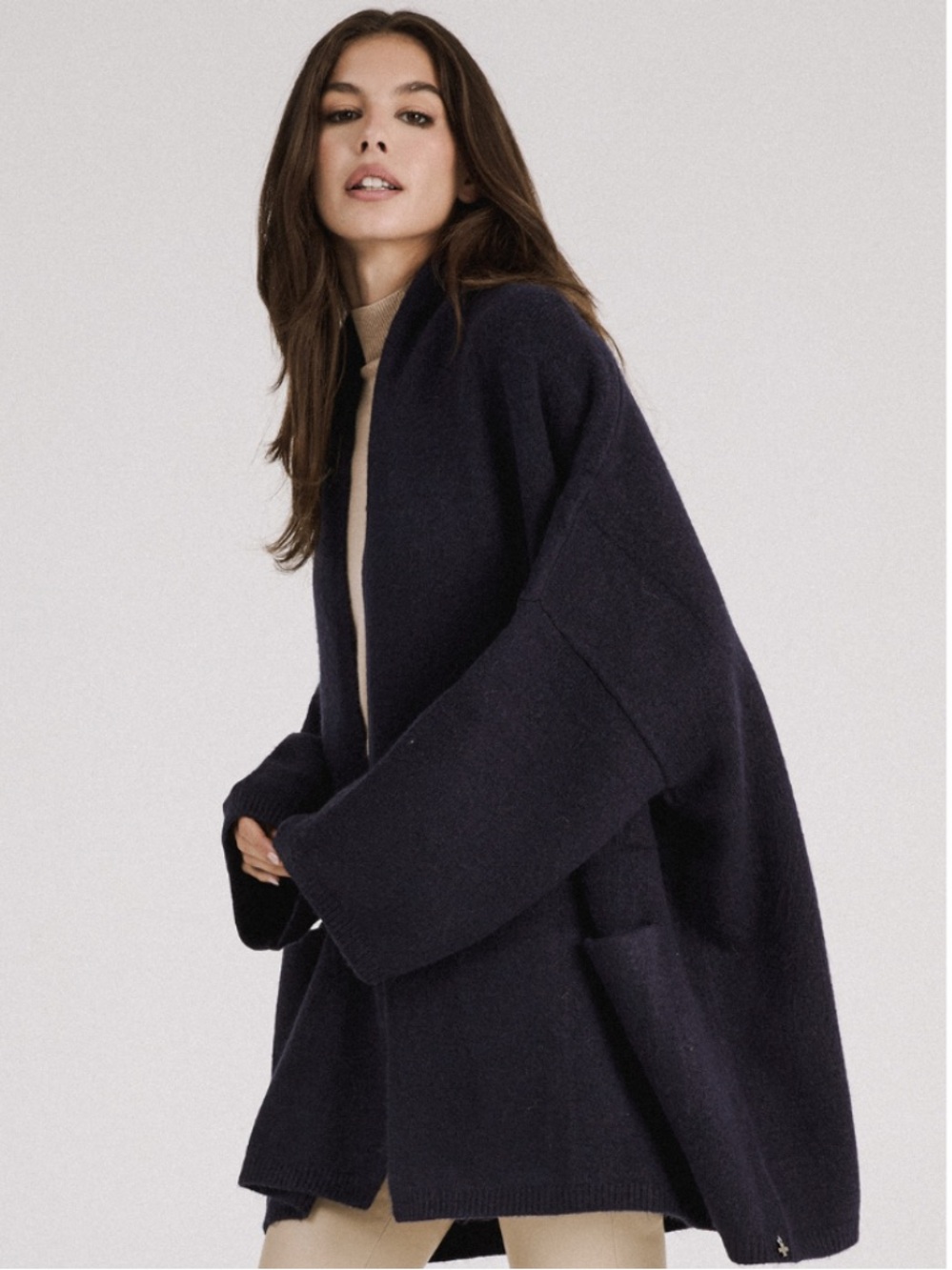 Beryll - Cocoon Cardigan - Cashmere - Navy - NWT - One Size